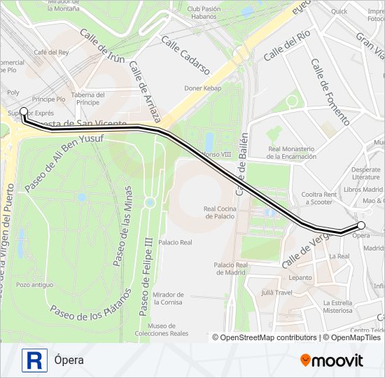 M-R Metro Line Map