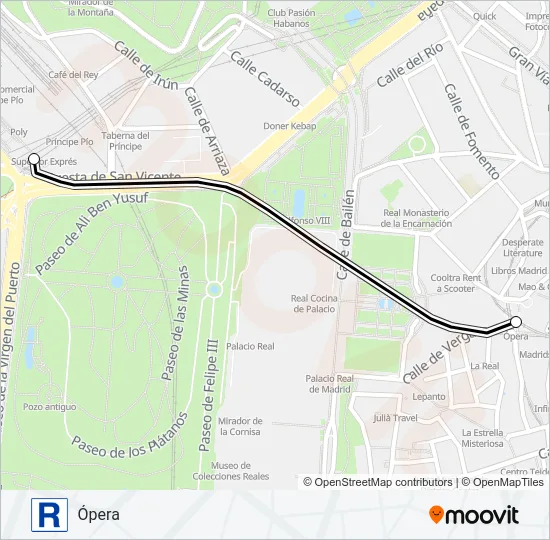 M-R Metro Line Map