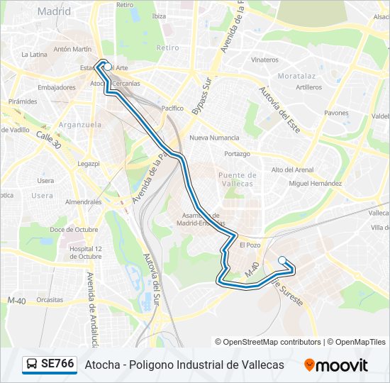 SE766 Bus Line Map