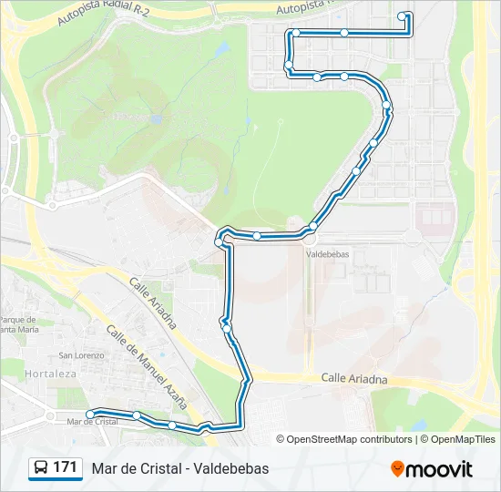 171 Bus Line Map