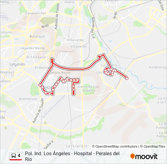 4 Bus Line Map