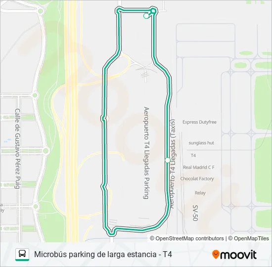 LARGA ESTANCIA T4 Bus Line Map