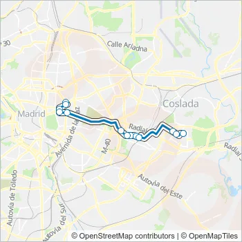 E5 Bus Line Map