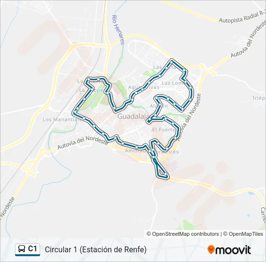 C1 Bus Line Map