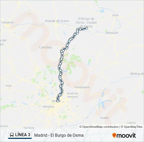 LÍNEA 3 Bus Line Map
