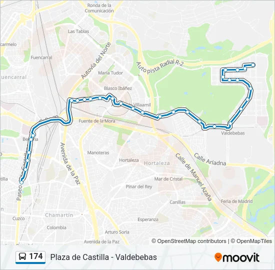 174 Bus Line Map