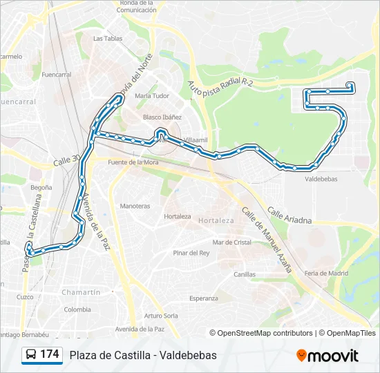 174 Bus Line Map