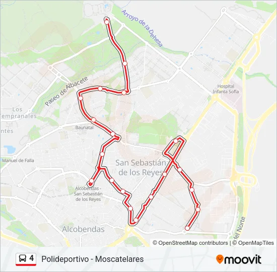 4 Bus Line Map