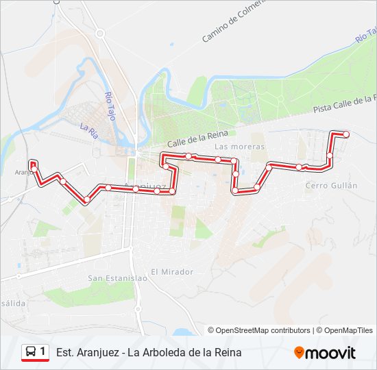 1 bus Mapa de línia