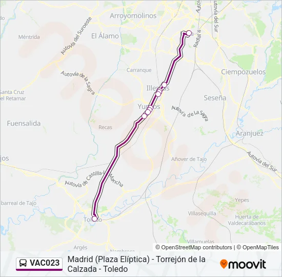 VAC023 Bus Line Map