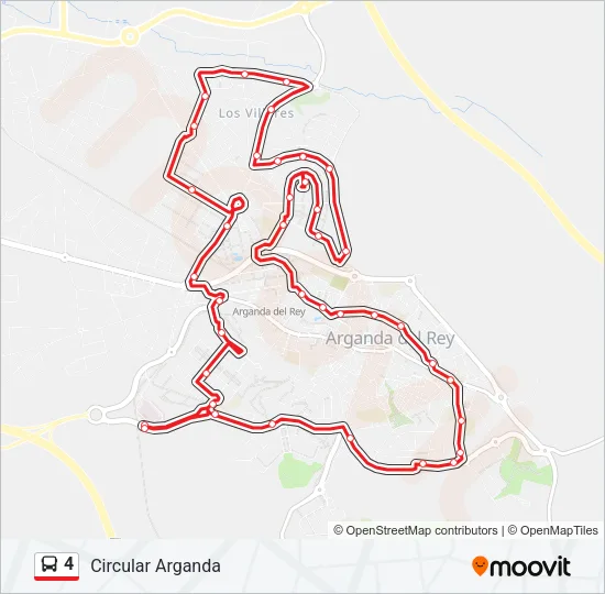 4 Bus Line Map