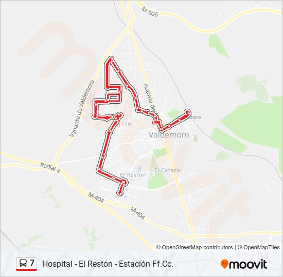 7 bus Line Map