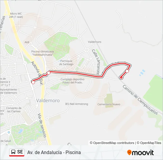SE Bus Line Map