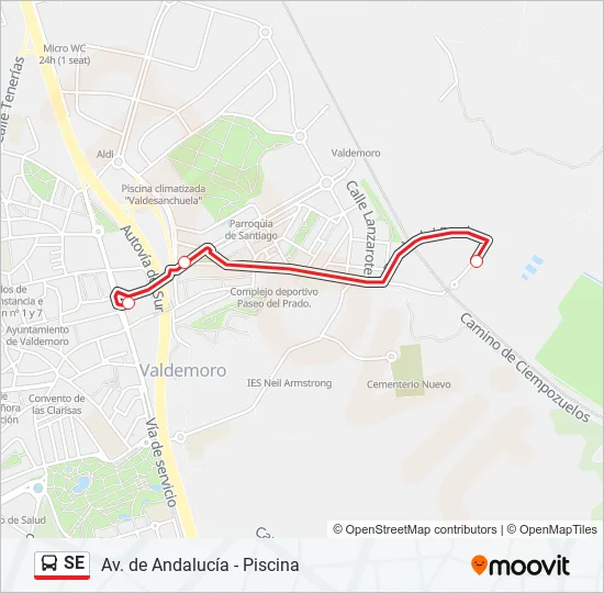 SE Bus Line Map