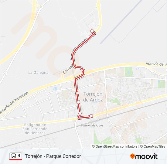 4 bus Line Map