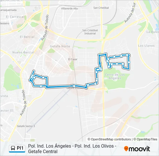 PI1 Bus Line Map