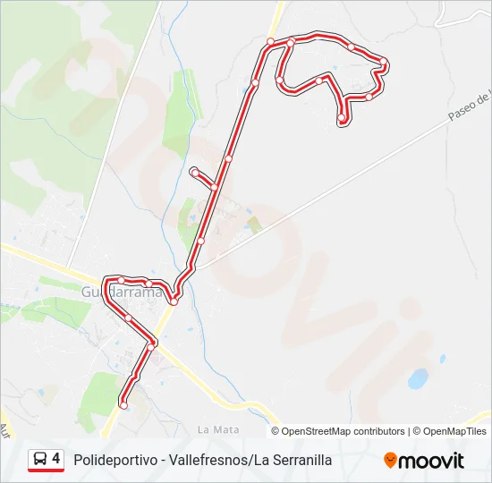4 Bus Line Map