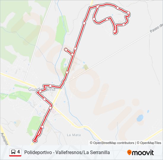 4 bus Line Map