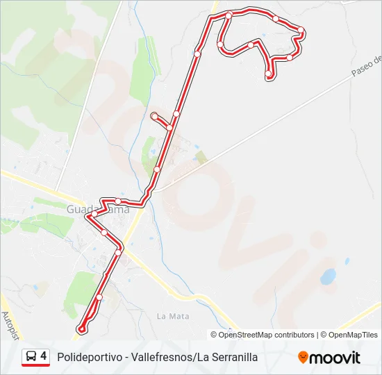 4 Bus Line Map