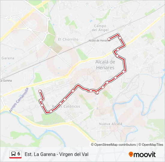 6 Bus Line Map
