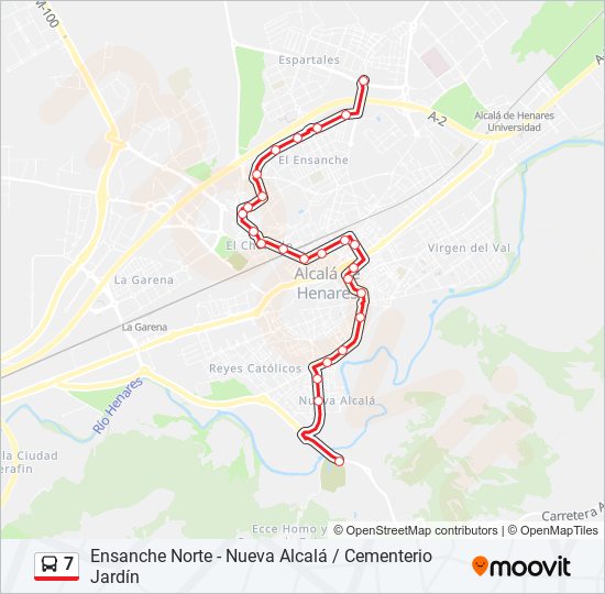 7 bus Line Map