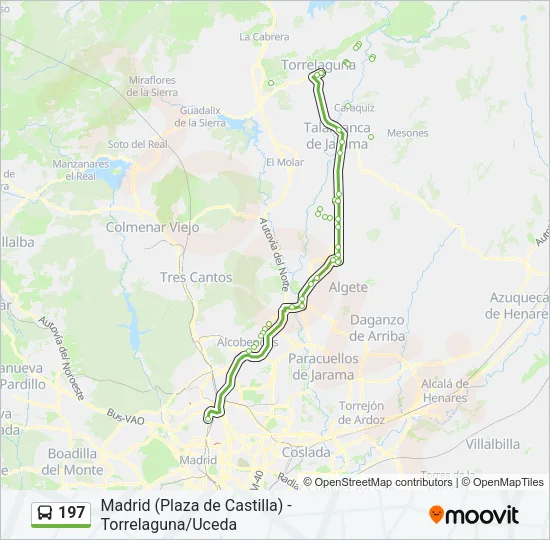 197 Bus Line Map
