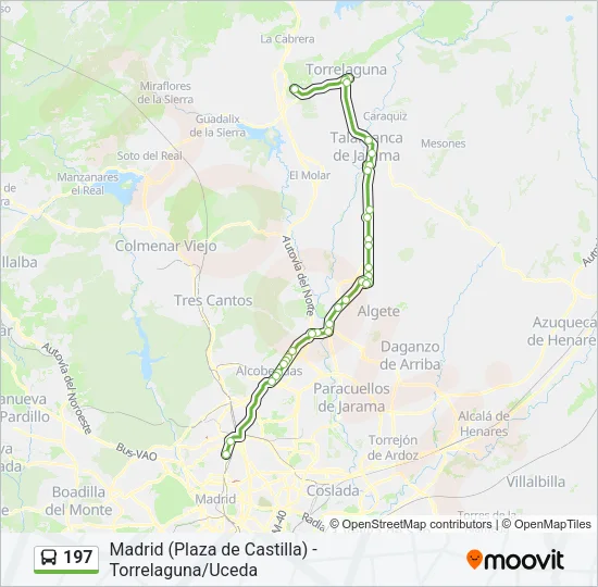 197 Bus Line Map