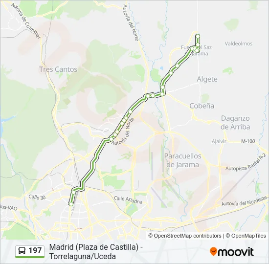 197 Bus Line Map