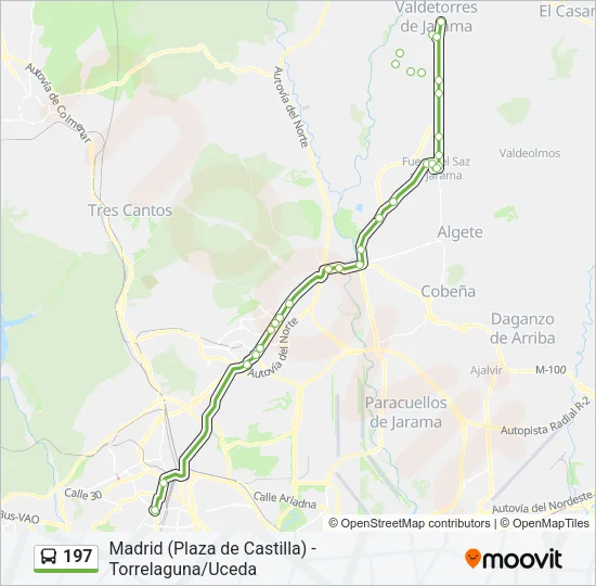 197 Bus Line Map