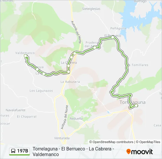 197B Bus Line Map