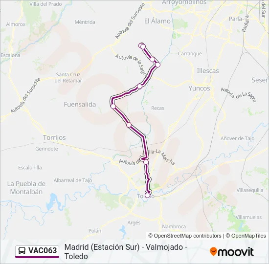 VAC063 Bus Line Map