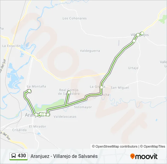 430 Bus Line Map
