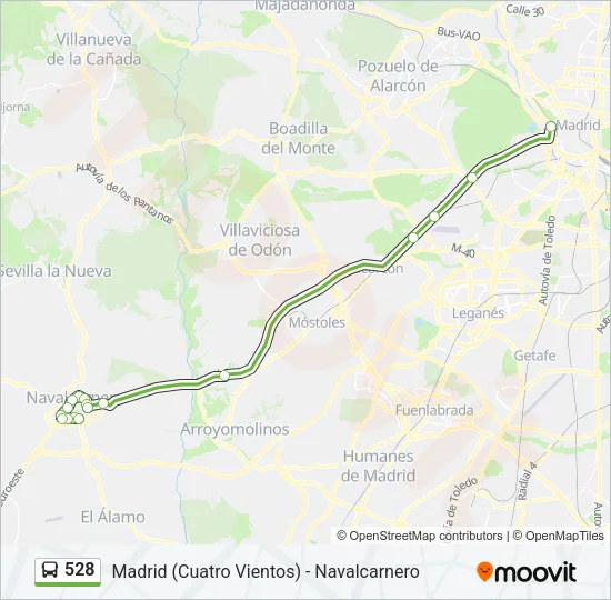 528 Bus Line Map