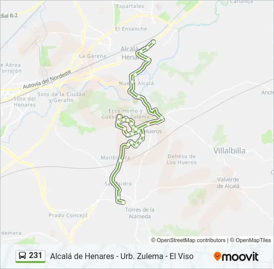 231 Bus Line Map