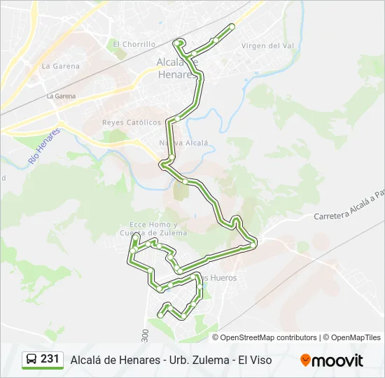 231 Bus Line Map