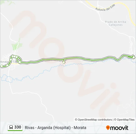 330 Bus Line Map