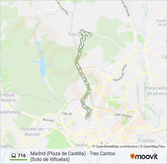 716 bus Line Map