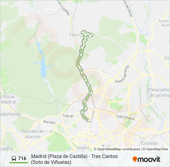 716 Bus Line Map