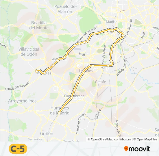 C5 Train Line Map