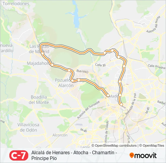 C7 Train Line Map