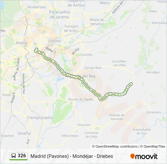 326 Route: Schedules, Stops & Maps - Gran Vía - Estación De Servicio‎→ ...