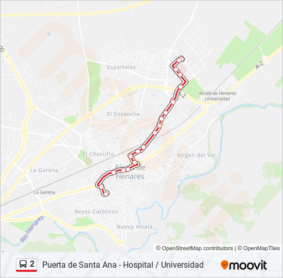 2 bus Line Map