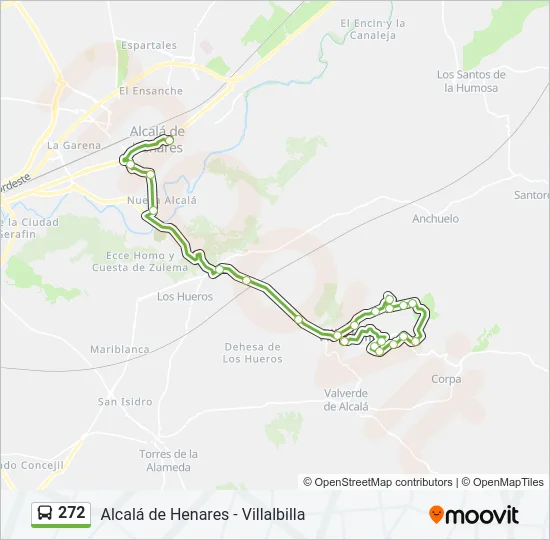 272 Bus Line Map