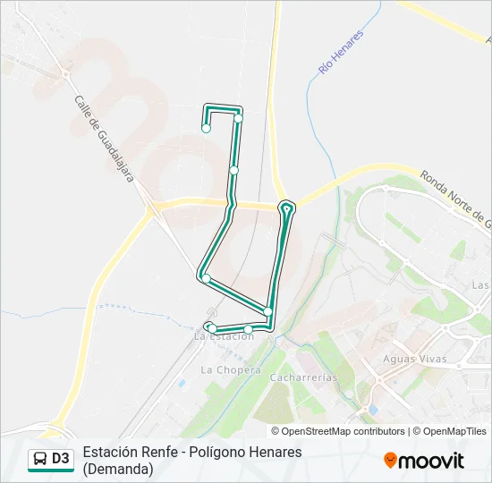 D3 Bus Line Map