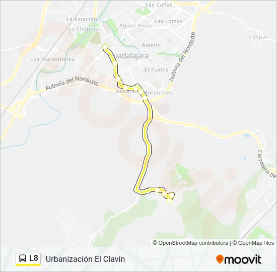 L8 Bus Line Map