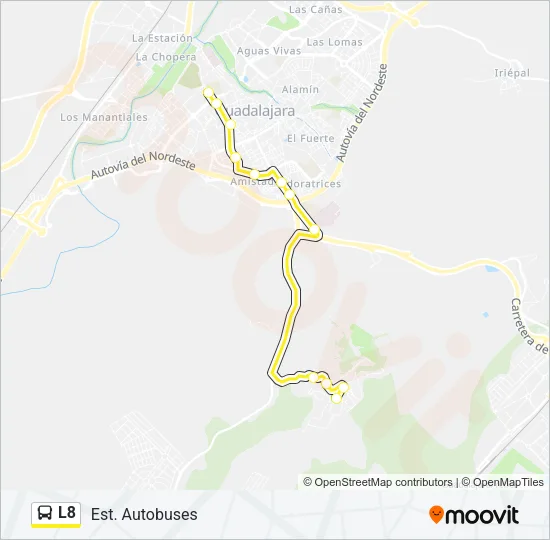 L8 Bus Line Map
