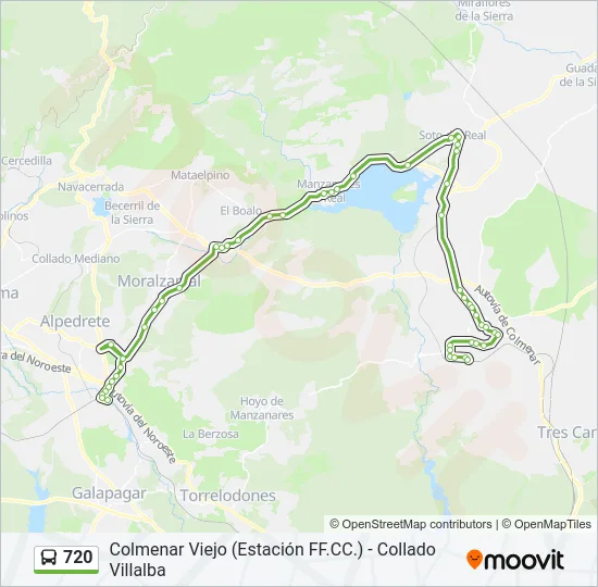 720 Bus Line Map