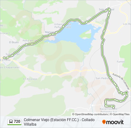 720 bus Line Map