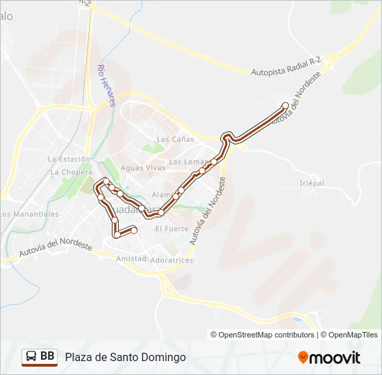 BB Bus Line Map