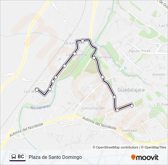 BC Bus Line Map